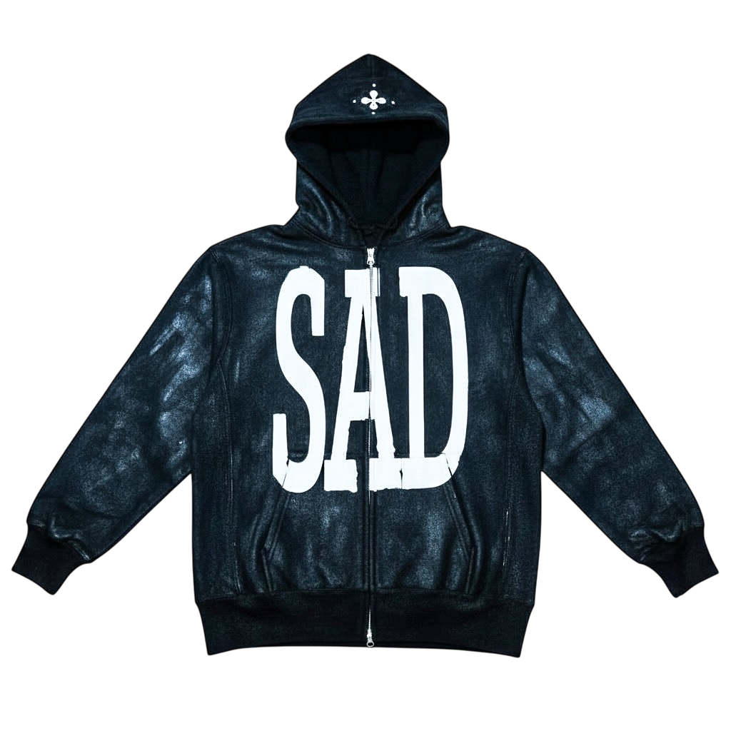 SAD HAND PAINTED HOODIE