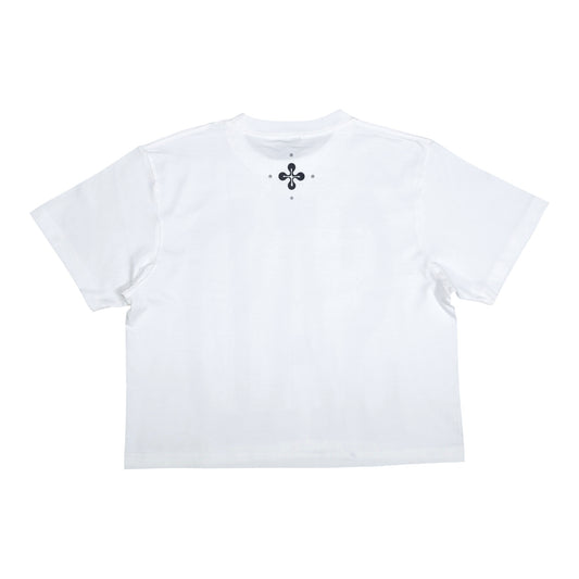 SAD SHORT SLEEVE T-SHIRT WHITE（SHORT LENGTH）