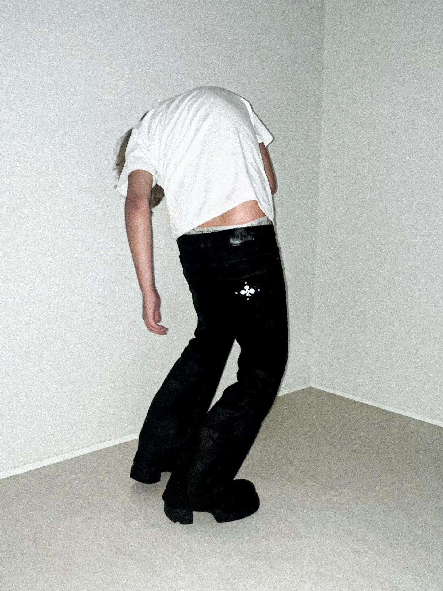 SAD HAND-PAINTED DENIM PANTS