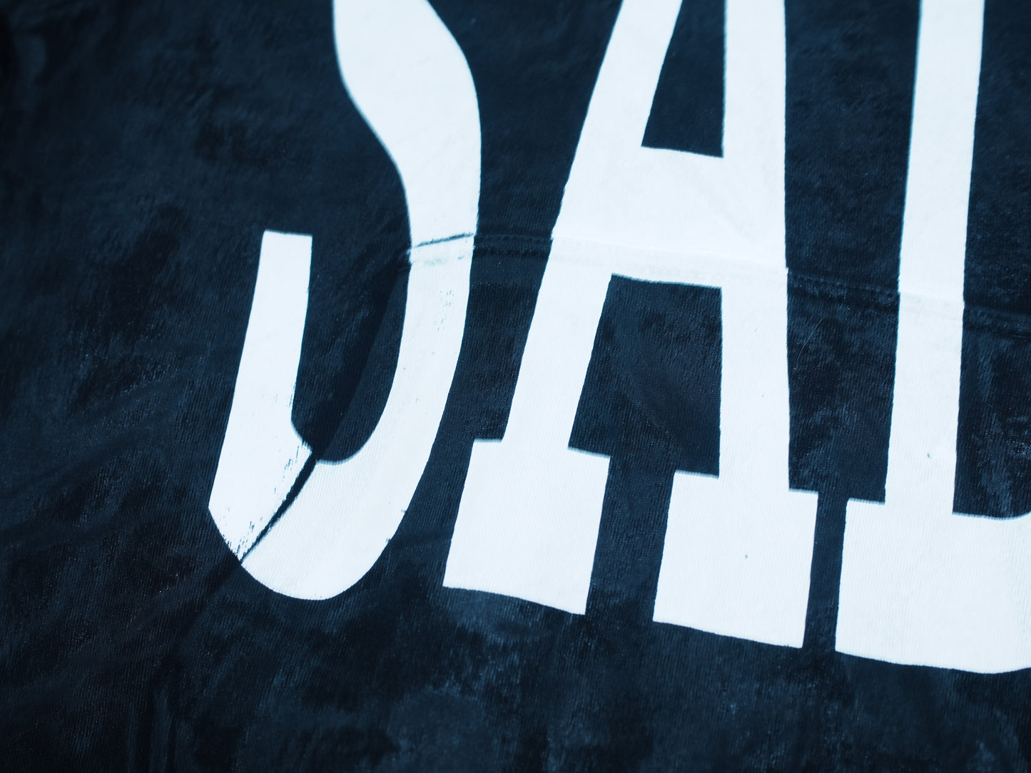 SAD HAND-PAINTED PULLOVER HOODIE