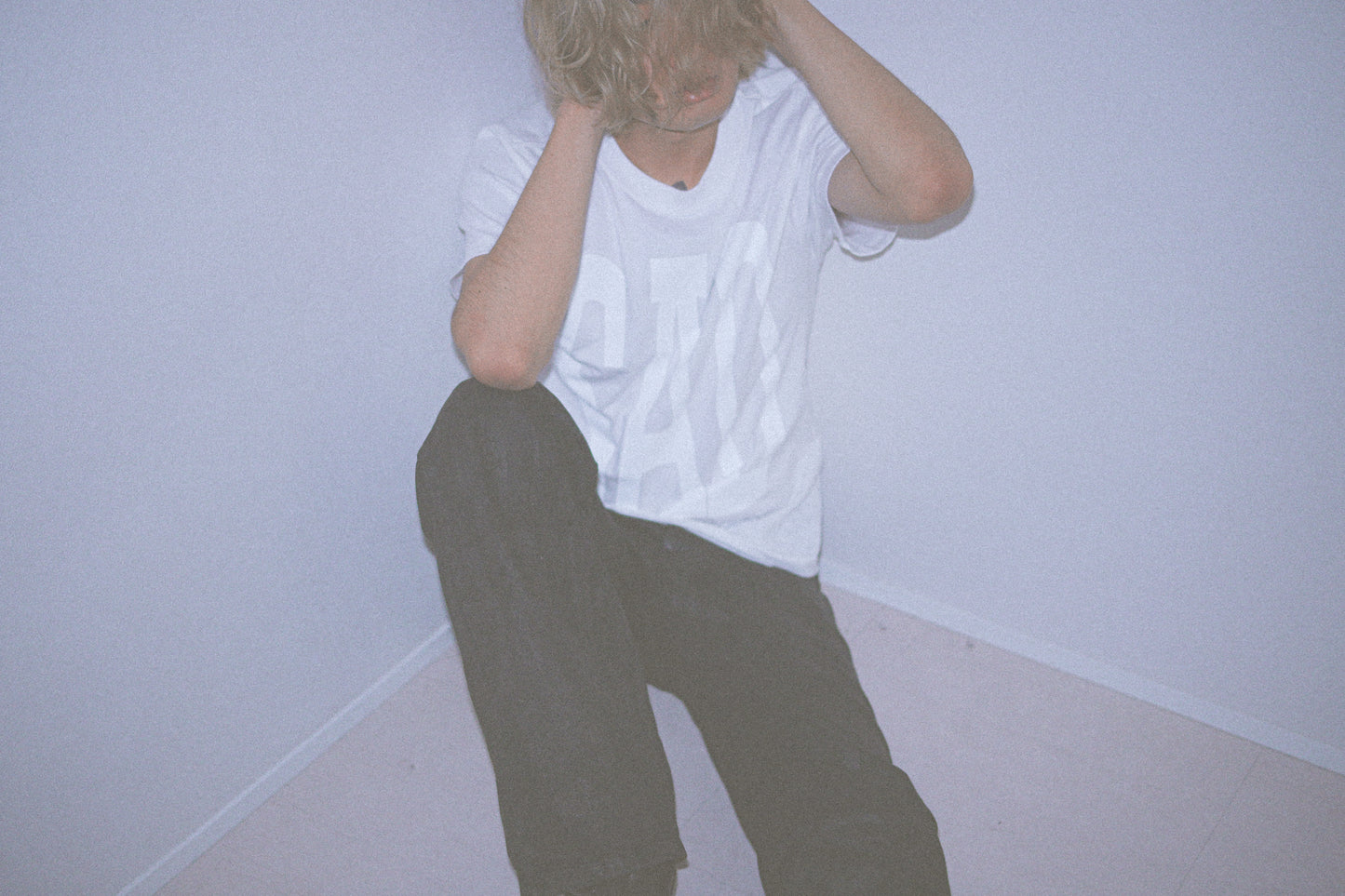 SAD SHORT SLEEVE T-SHIRT WHITEOUT（ORIGINAL LENGTH）