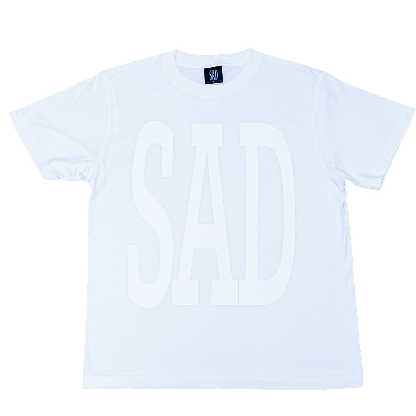 SAD SHORT SLEEVE T-SHIRT WHITEOUT（ORIGINAL LENGTH）