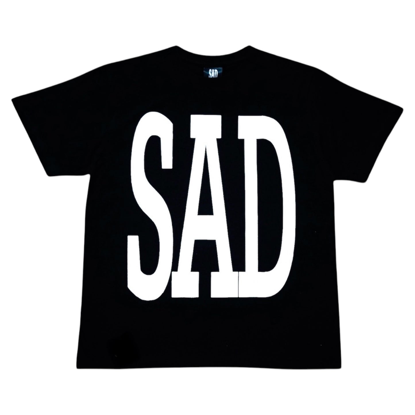 SAD SHORT SLEEVE T-SHIRT BLACK（ORIGINAL LENGTH）